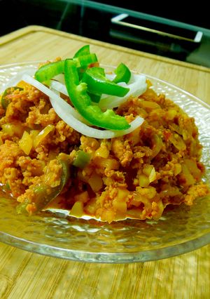 Una foto de Chorizo con papas