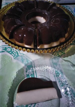 Foto resep Puding coklat lapis hunkwe