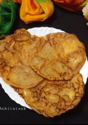 A picture of Jaggery chilla.