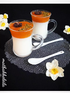 عکسی از دستور پودینگ با سس خرمالو