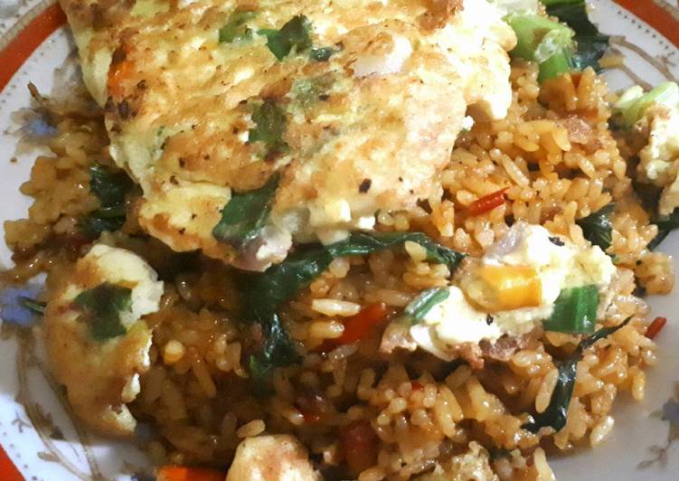 Resep Nasi goreng telor dadar isi tahu yang Sempurna