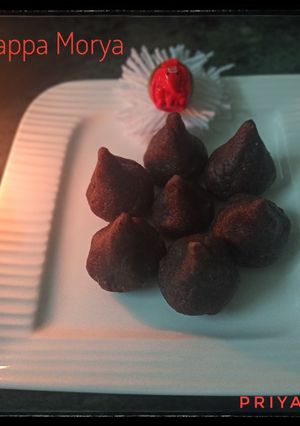 A picture of Ragi/Nachni flour Modak.
