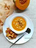 Pumpkin Cream Soup With Croutons