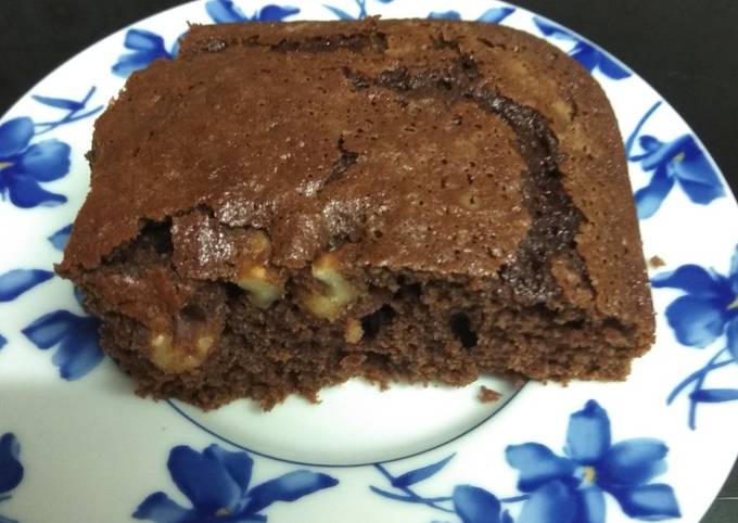 Brownie esponjoso con nueces Receta de Morgana Hernando- Cookpad