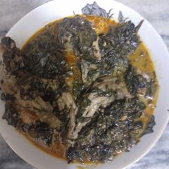 A picture of Palak Chicken.