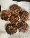 Tortitas de carne con espinaca