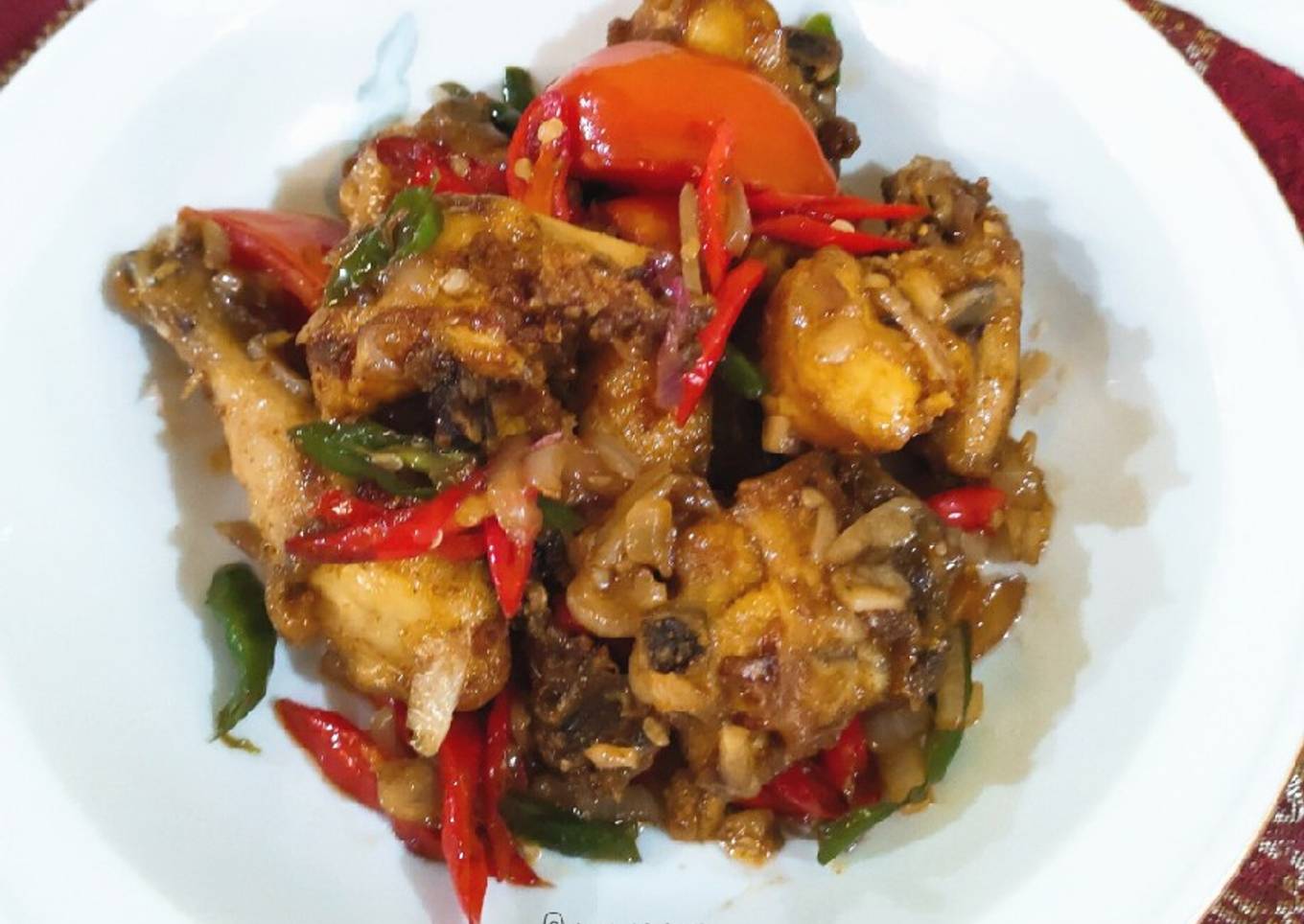 Ayam Goreng Kunyit Saus Tiram