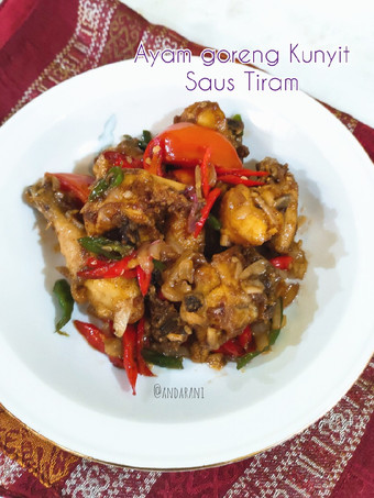 Anti Ribet, Memasak Ayam Goreng Kunyit Saus Tiram Irit Anti Gagal
