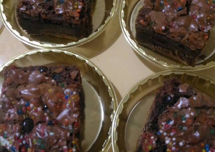 Resep: LezatBrownies chewwy milo