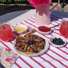 A picture of Keto Yoghurt and Blueberries Pancakes.