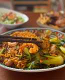 Mì gói xào tôm bò 🥩 🦐