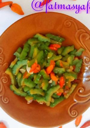 Foto resep Tumis pare sederhana