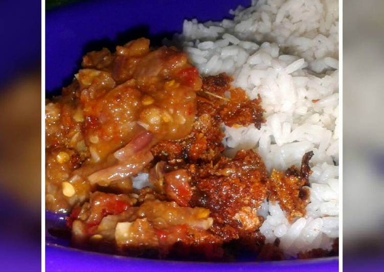 Bahan mengolah Ikan di peda siram sambal mentah, Sempurna