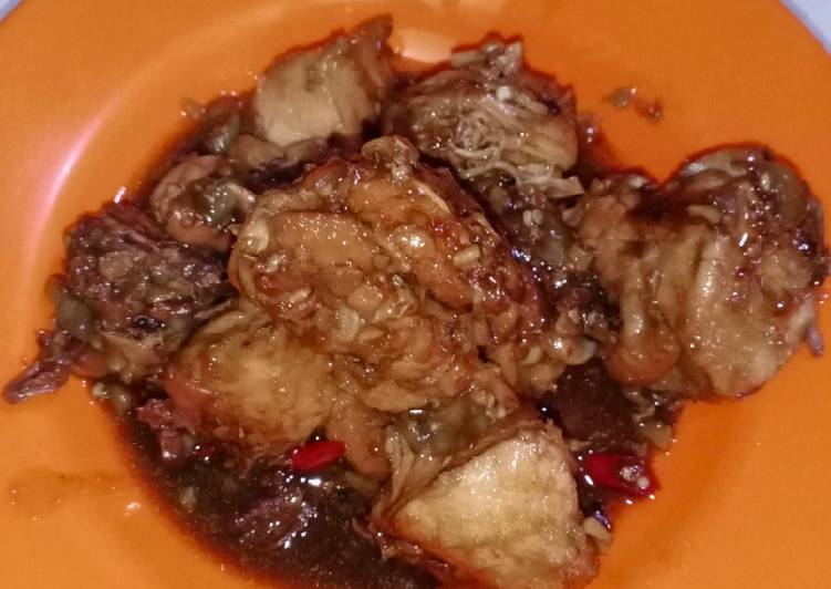 Ayam lada hitam sederhana