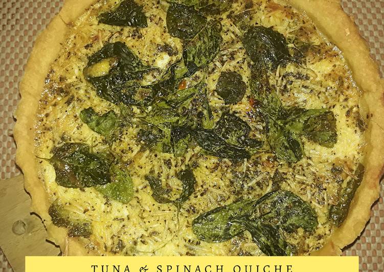 Cara Gampang Membuat Tuna and Spinach Quiche Anti Gagal