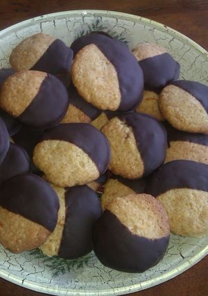 Mandulás-narancsos keksz recept fotója