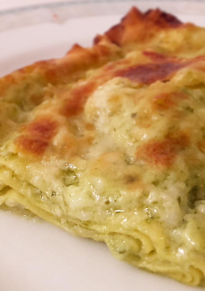 Una foto de Lasaña al pesto