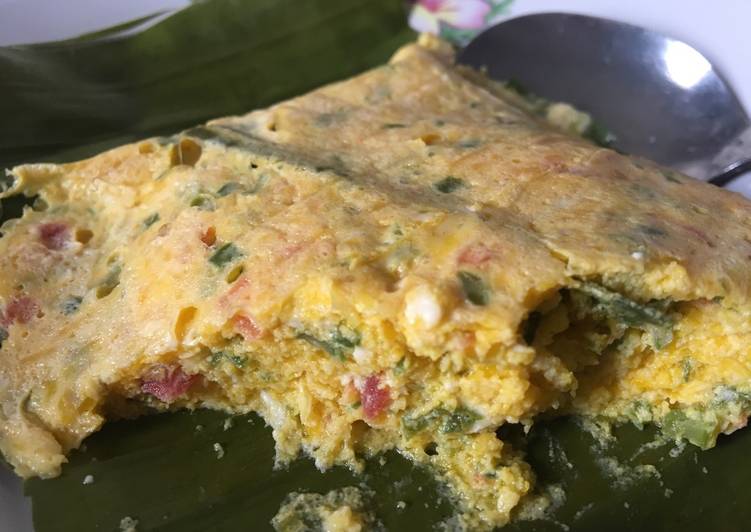 Steamed vegie shrimp egg kabocha with cheese made by mami ael😍