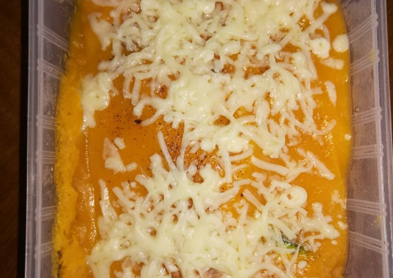 Moussaka de calabacín y calabaza