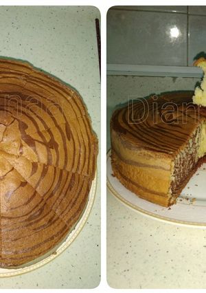 Foto resep Bolu zebra