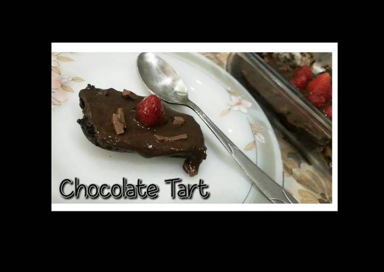 Simple Way to Make Favorite Chocolate Tart 😋♥️