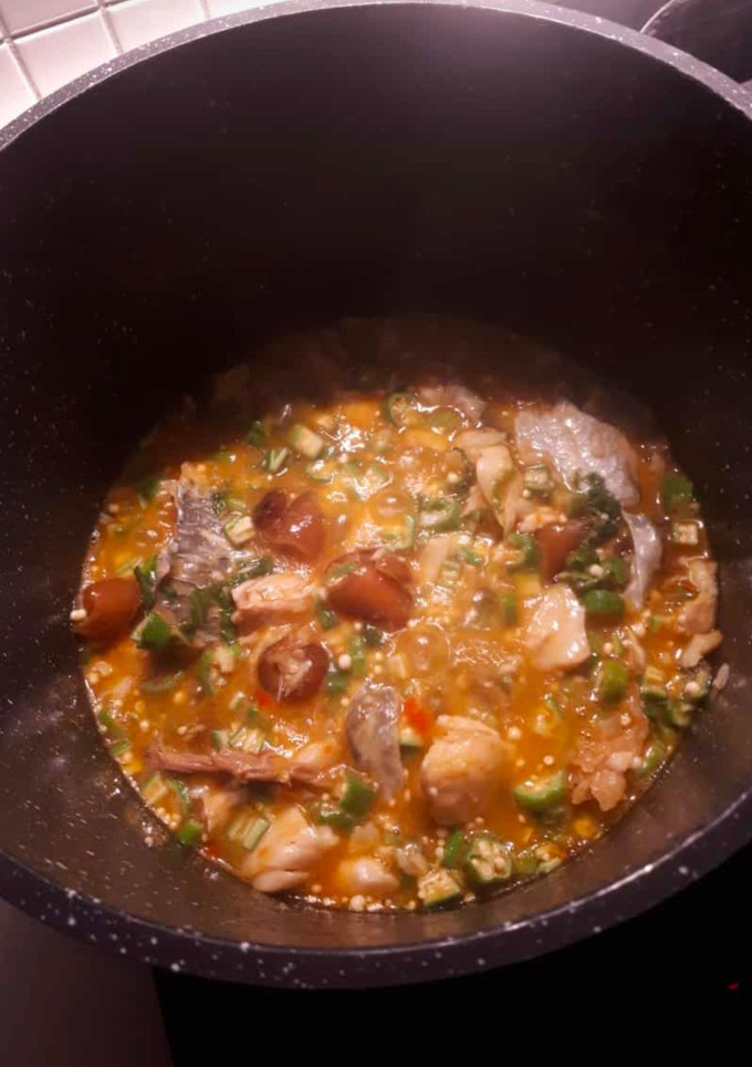 A picture of Simple Okro soup.