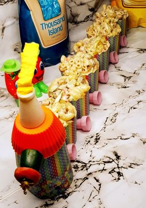 A picture of Mayo macaroni salad Train.