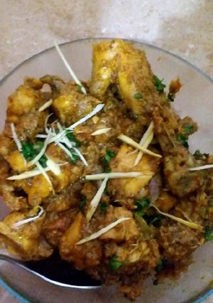 A picture of Simple chicken salan karahi.