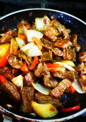 Una foto de Bistec Salteado