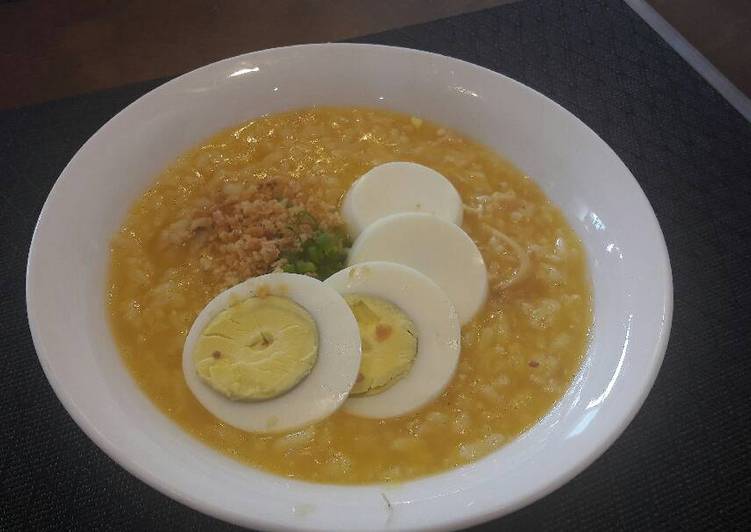 Recipe of Any-night-of-the-week Arroz Caldo (Filipino style congee)