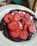 Brownie / Pancake sin harina de banana. Receta "fit"