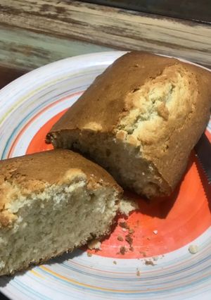 Una foto de Budín de coco y limón común o light
