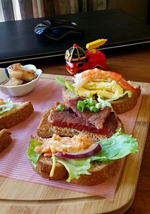 吐司早午餐 的食譜成品照片