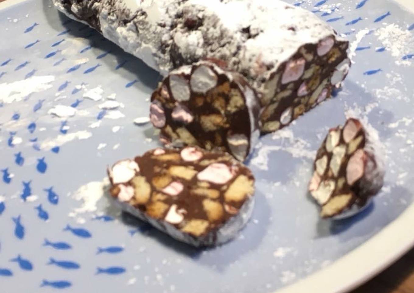 Vrai faux saucisson au chocolat