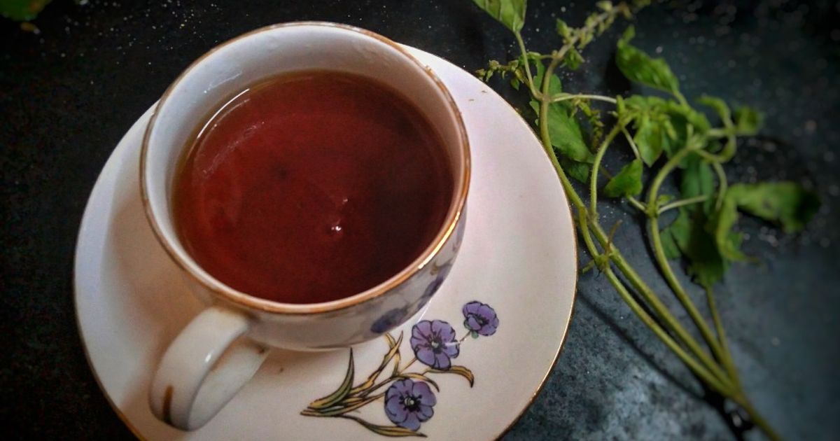 Rama Das Karar দ্বারা হারবাল রেড টি (Herbal Red Tea Recipe In Bengali ...