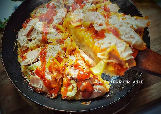 Pizza Nasi Teflon (praktis)