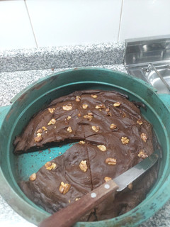 Una foto de Brownie sin tacc, sin azúcar y sin lactosa