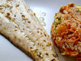Filete de merluza y ensalada de quinoa