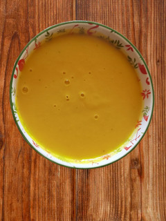 Una foto de Crema de garbanzos con calabaza