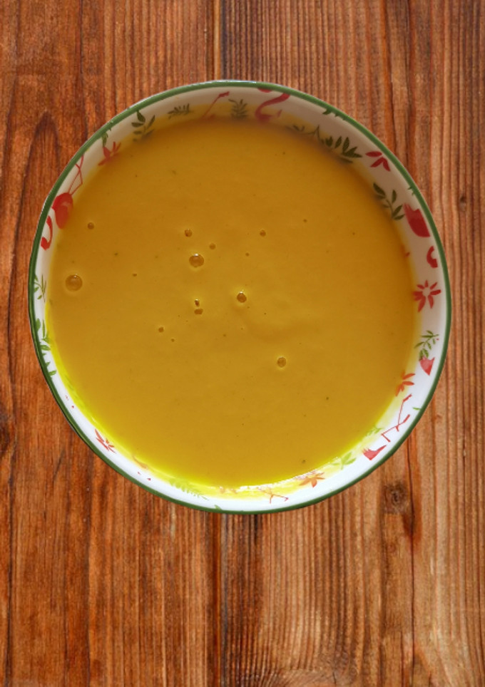Una foto de Crema de garbanzos con calabaza