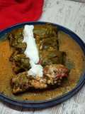 Rollitos de acelgas rellenos de carne picada