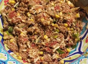 Una foto de Quinoa enchilada