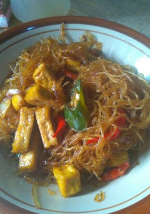 Foto resep Bihun tahu kecap