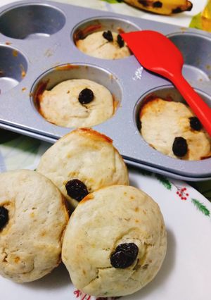 Foto resep Banana muffin, no gula (snack mpasi 8+)
