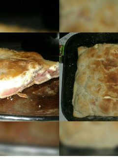 Una foto de Pizza casera rellena