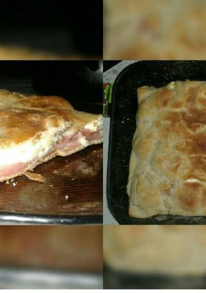 Una foto de Pizza casera rellena