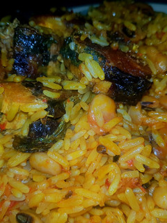 A picture of Palm oil jollof rice.