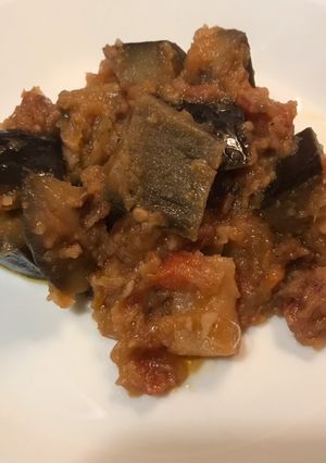 Foto principal de Berenjenas con Tomate y Dátiles (Thermomix)