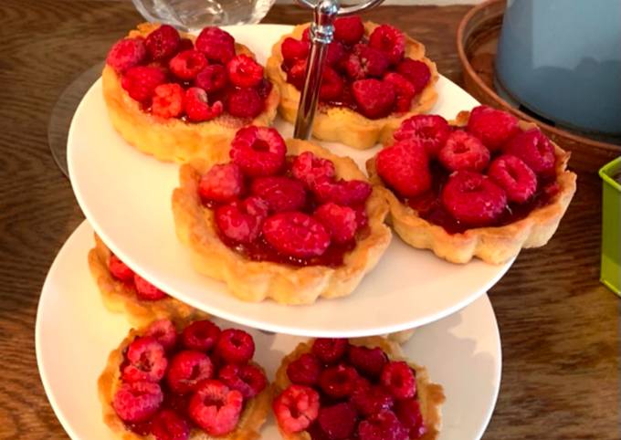 Tartelettes framboises crème d’amandes