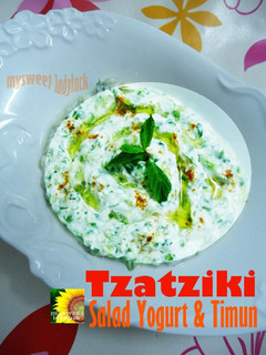 Foto resep TZATZIKI Salad Timun & Yoghurt